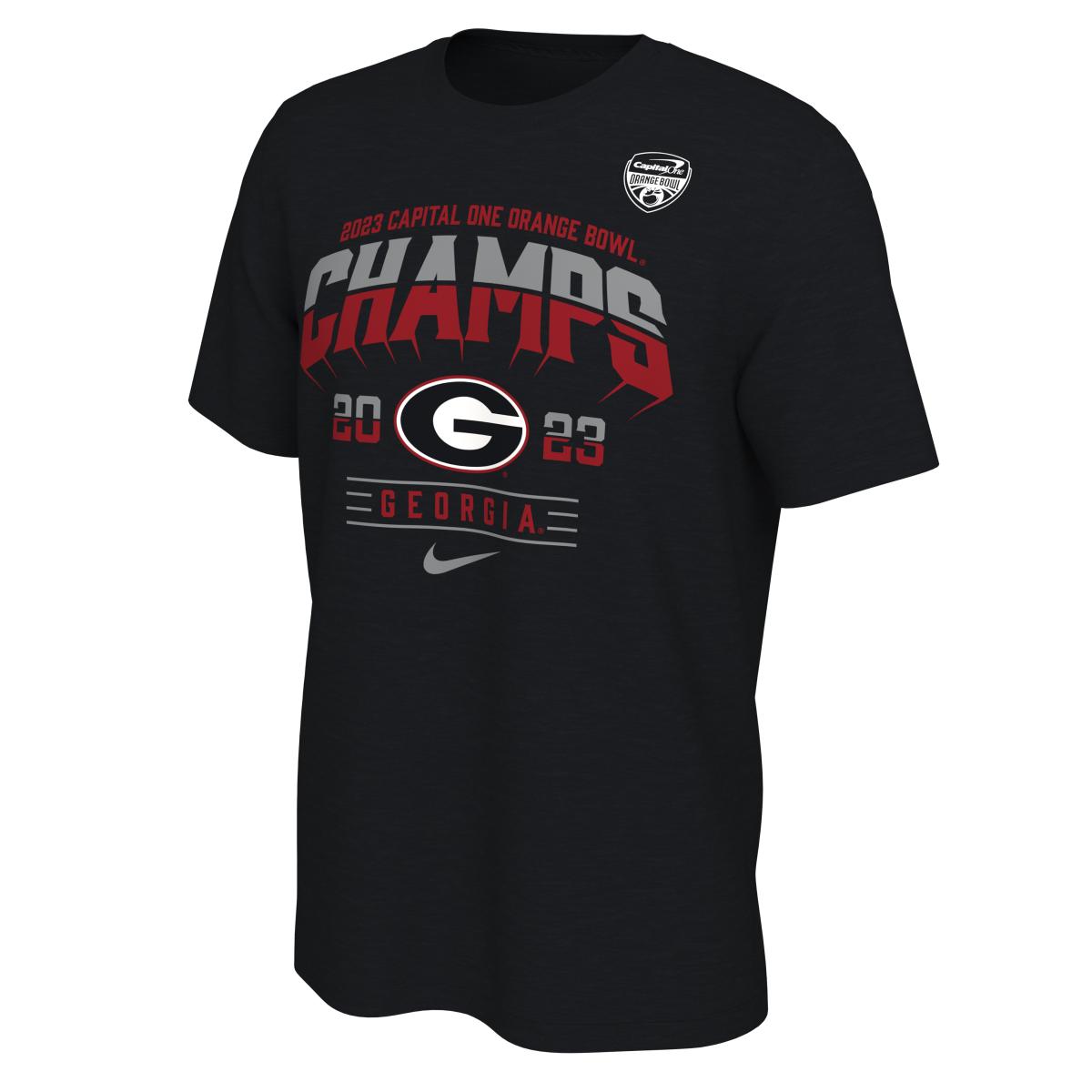 Georgia Bulldogs 2023 Orange Bowl Champions Men's Locker Room Tee 